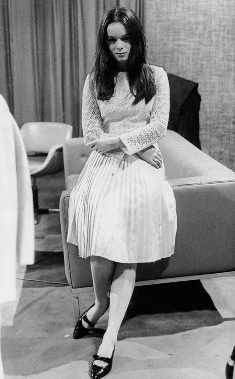 Geraldine Chaplin Before A Tv Appearance, 1965.