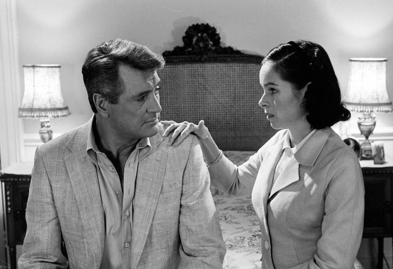 Rock Hudson And Geraldine Chaplin In &Amp;Quot;The Mirror Crack'D&Amp;Quot;, 1980.