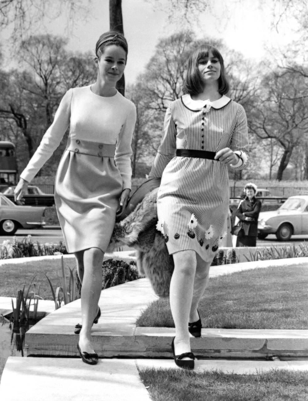 Rita Tushington And Geraldine Chaplin At A Press Tour For &Amp;Quot;Dr. Zhivago&Amp;Quot;, April 1966.