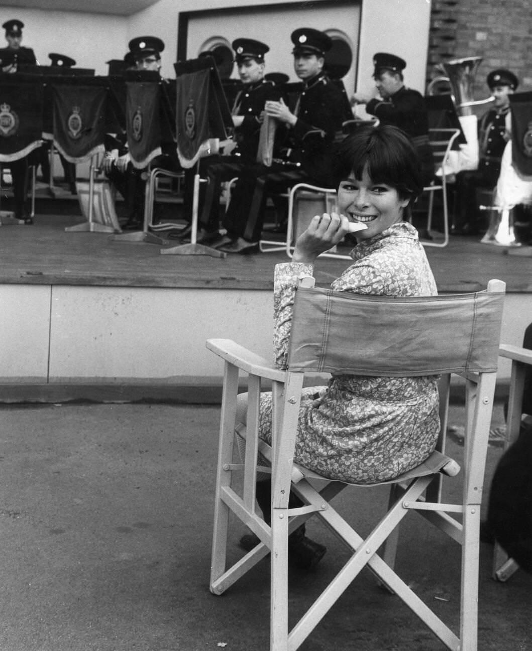 Geraldine Chaplin Listening To A Band In The Embankment Garden, May 25, 1967.