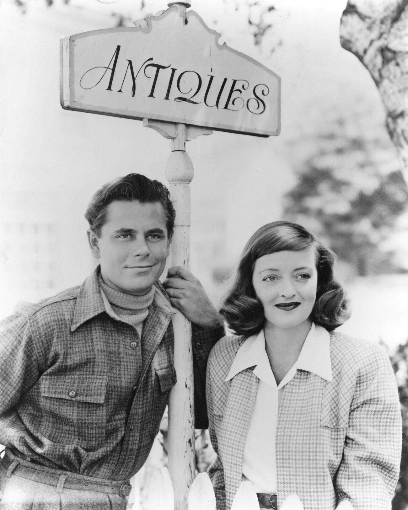 Bette Davis And Glenn Ford In The Drama Film 'A Stolen Life', 1946.