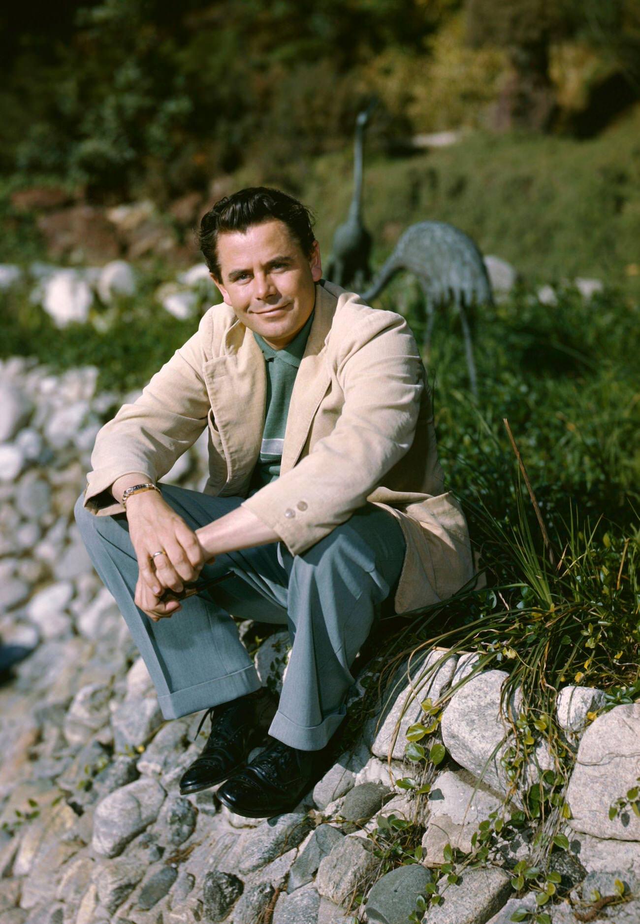 Glenn Ford At His Home, 1949.