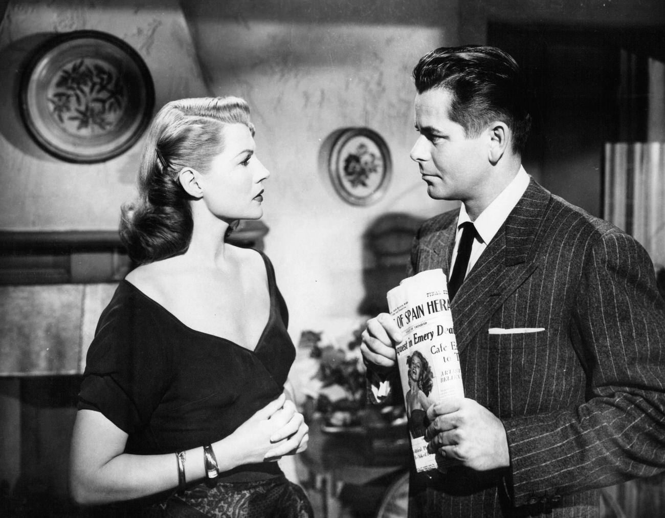 Glenn Ford And Rita Hayworth In 'Affair In Trinidad', 1952.