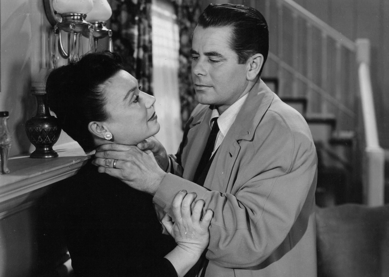 Jocelyn Brando And Glenn Ford In A Scene From 'The Big Heat', 1953.
