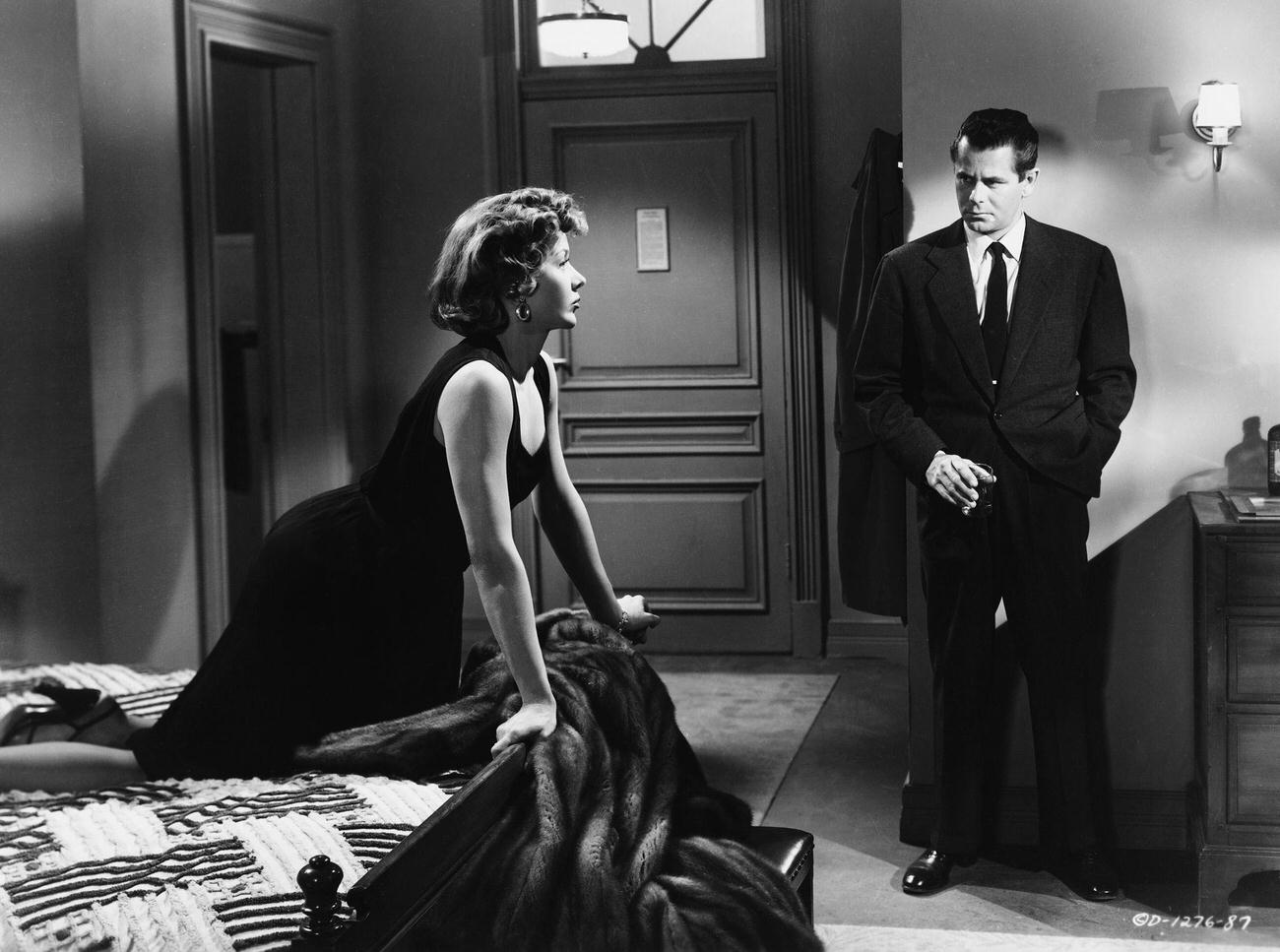 Gloria Grahame And Glenn Ford In 'The Big Heat', 1953.