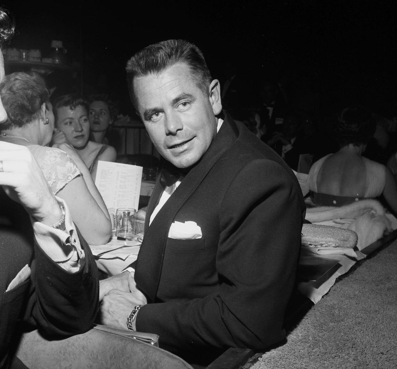 Glenn Ford At The Emmy Awards In Los Angeles, March 7, 1955.