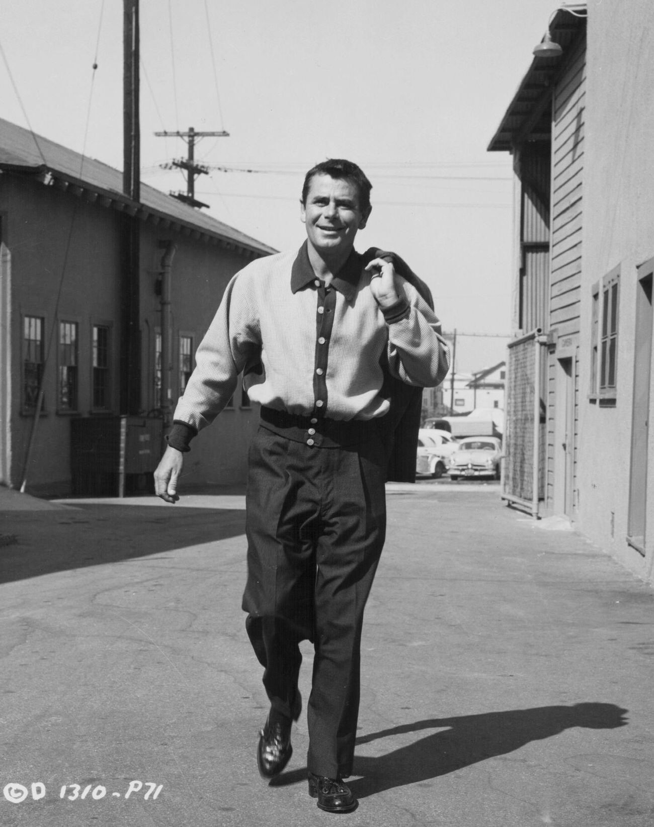 Glenn Ford On The Set Of 'Jubal', 1956.