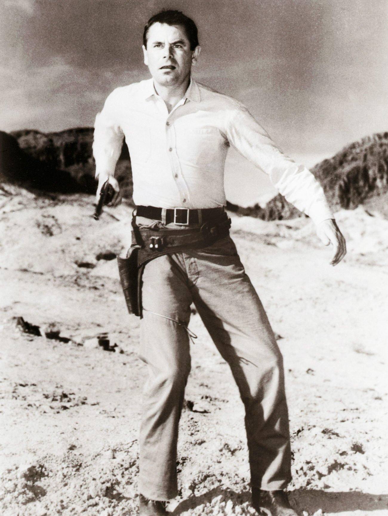 Glenn Ford In A Publicity Still From 'The Fastest Gun Alive', 1956.