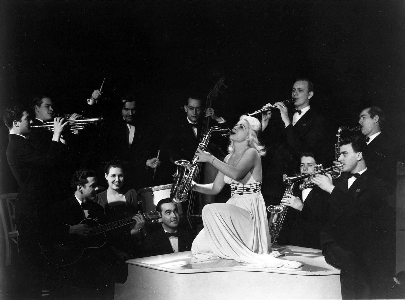 Ray Mckinley And His Jazz Band, Baltimore, Maryland, Circa 1940.