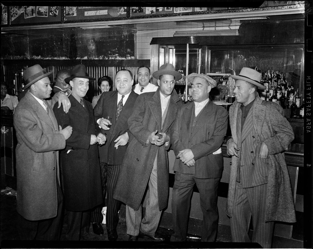 Jazz Musicians Art Hodes, Henry Allen, Pete Johnson, Lou Mcgarity, And Lester Young, National Press Club, Washington, D.c.