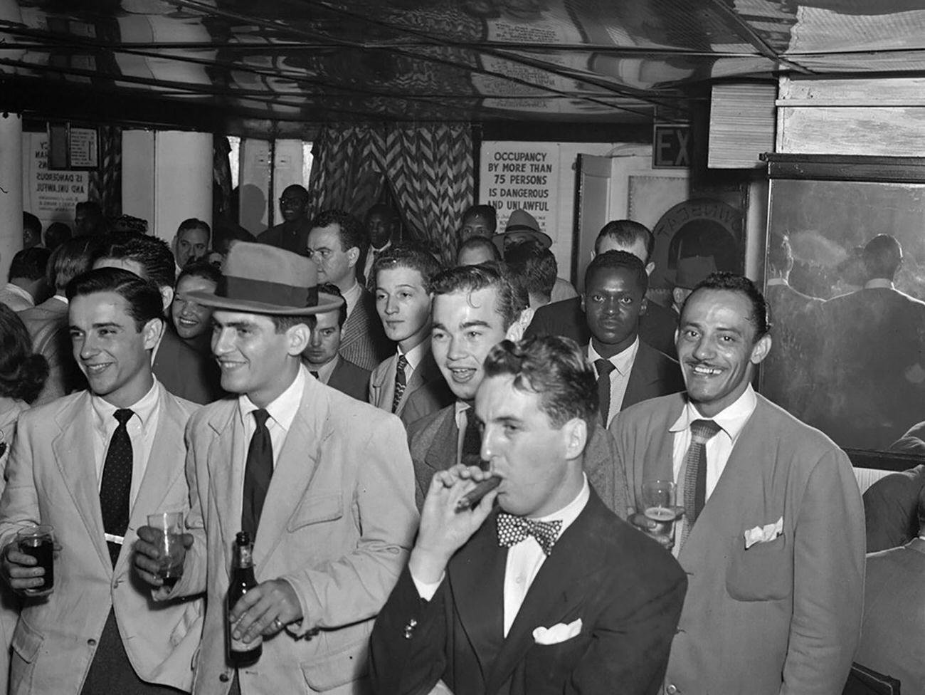 Chubby Jackson, Conte Candoli, And Emmett Carls At Esquire Club, Valley Stream, Long Island, N.y., Ca. Apr. 1940S.