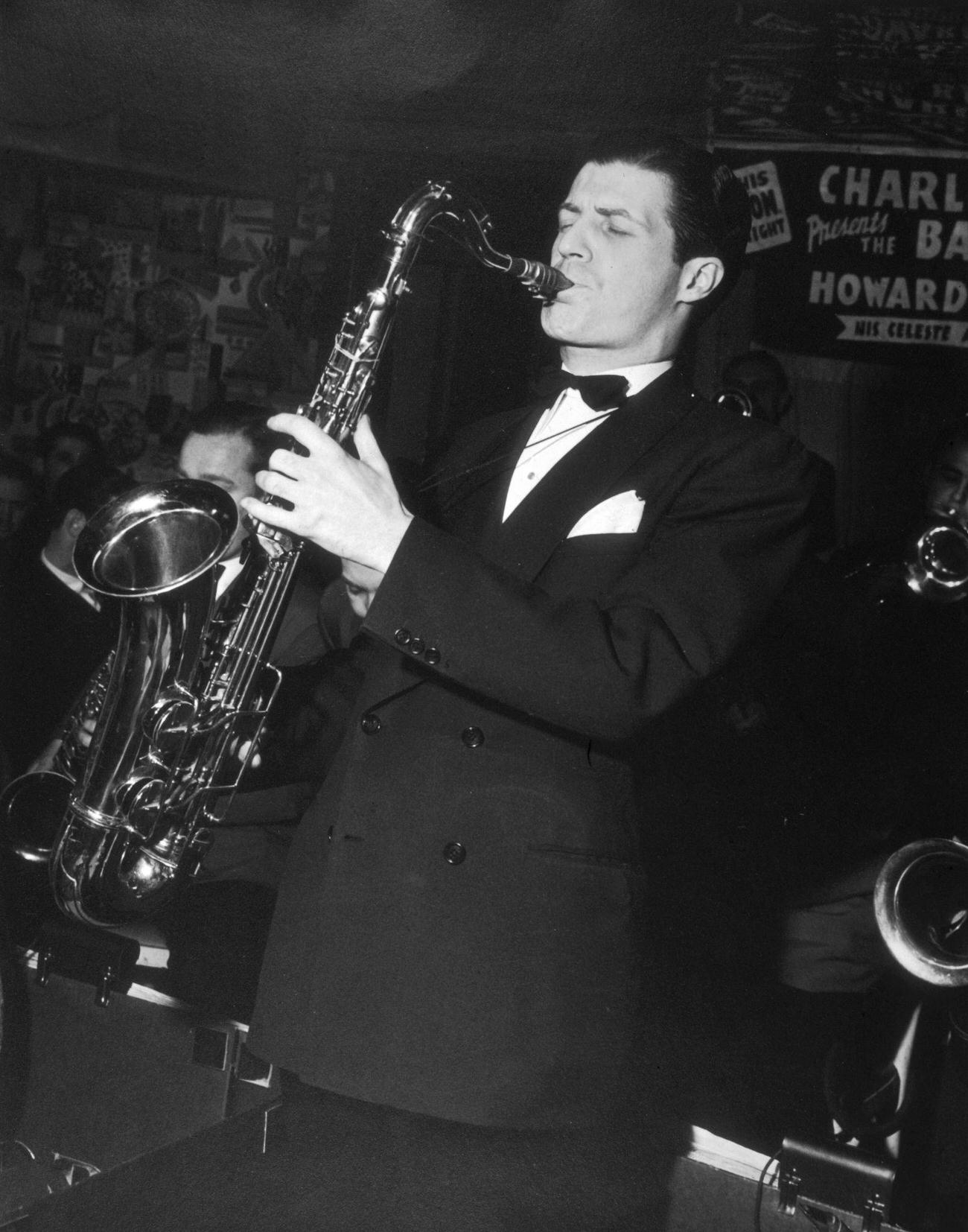 Aime Barelli, Trumpeter, Drinking In Paris, Jazz-Club De France, April 1945.