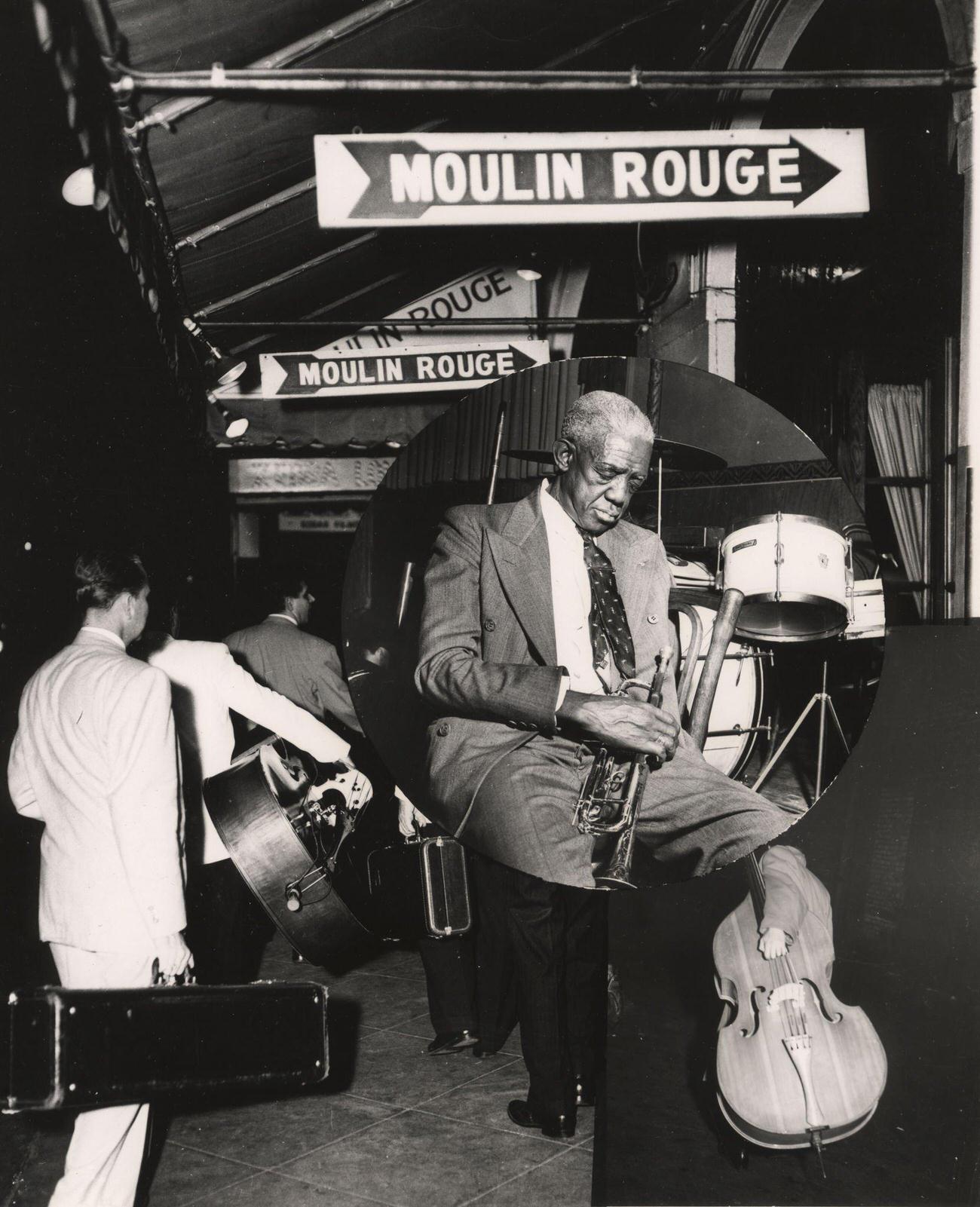 Boris Vian At The Tabou Bar, Saint-Germain-Des-Pres, Paris, France, 1945.