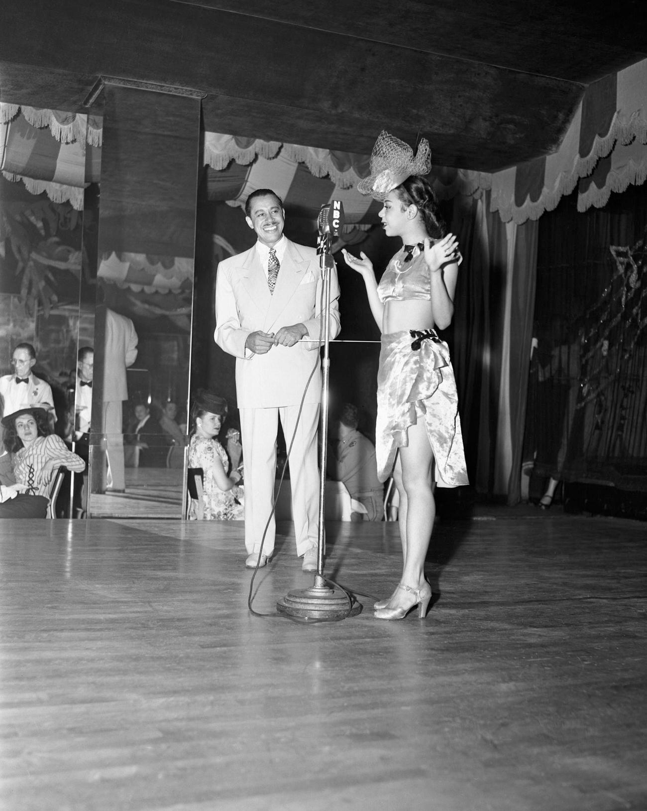 Cab Calloway &Amp;Amp; His Orchestra Performing At The Cafe Zanzibar Club In New York, Ny In 1945.