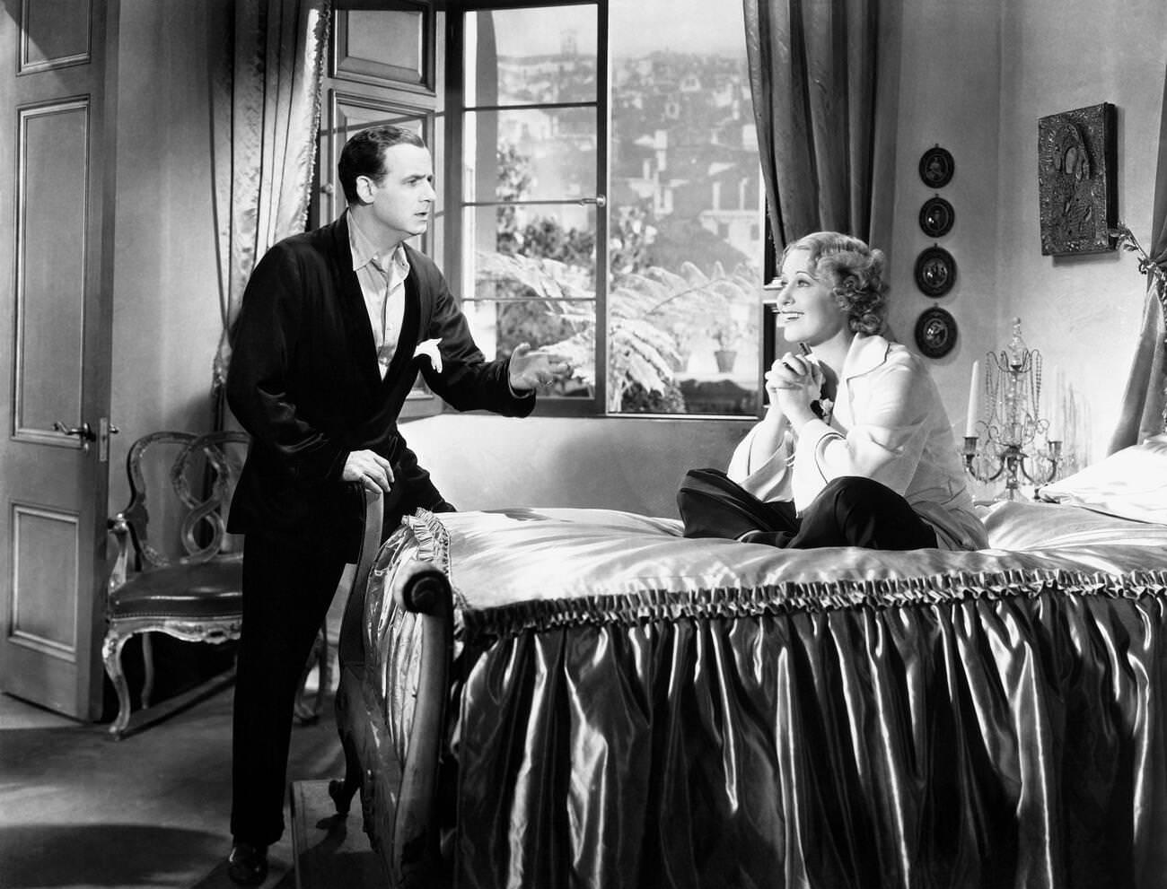 Tullio Carminati And Grace Moore In 'One Night Of Love,' 1934.