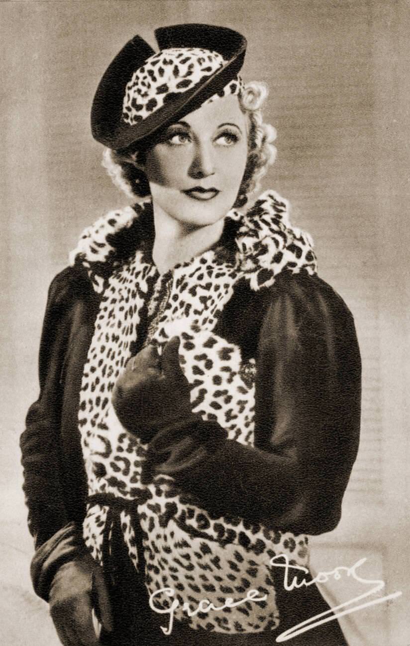 Autographed Photo Of Grace Moore, American Singer And Actress.