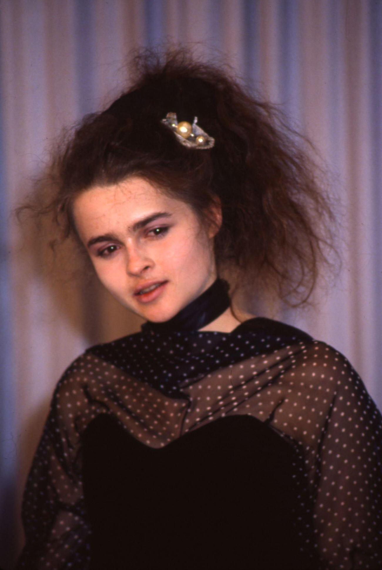 Helena Bonham Carter At The Academy Awards, March 1987, Los Angeles, California.