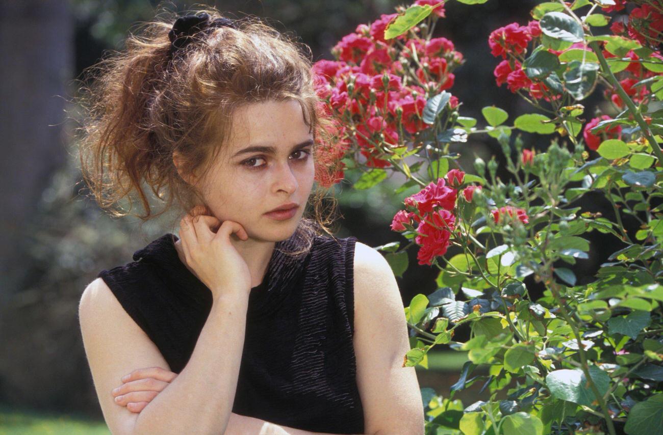 Helena Bonham Carter Portrait, Cannes, May 1992, France.