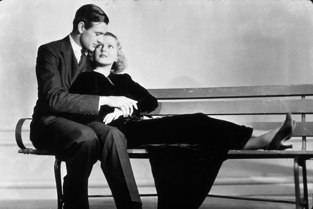 Jean Arthur With Frank Capra And Gary Cooper In &Amp;Quot;Mr. Deeds Goes To Town&Amp;Quot;, 1936.