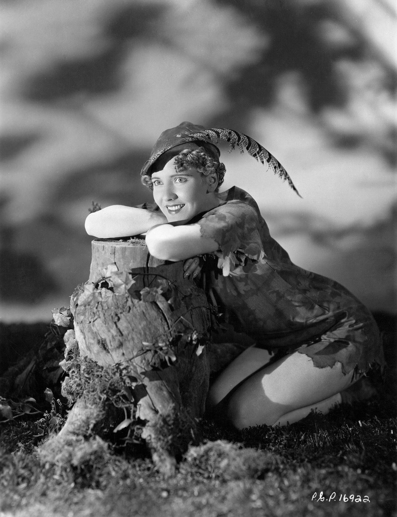 Jean Arthur As Peter Pan.