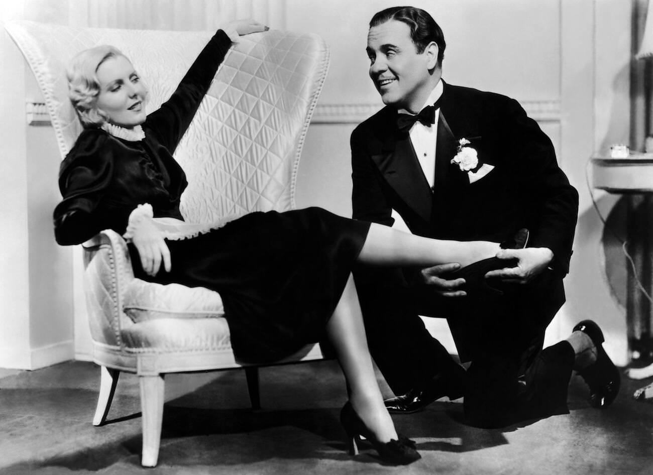 Jean Arthur And Leo Carrillo In 'If You Could Only Cook', Released December 27, 1935.