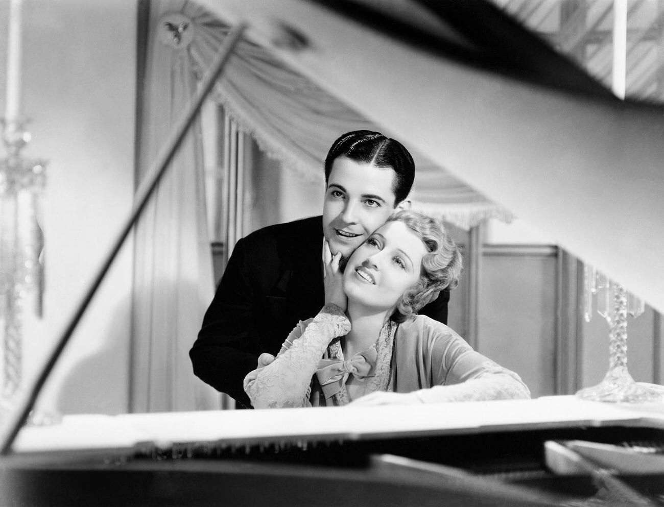 Ramon Novarro And Jeanette Macdonald In 'The Cat And The Fiddle', 1934.