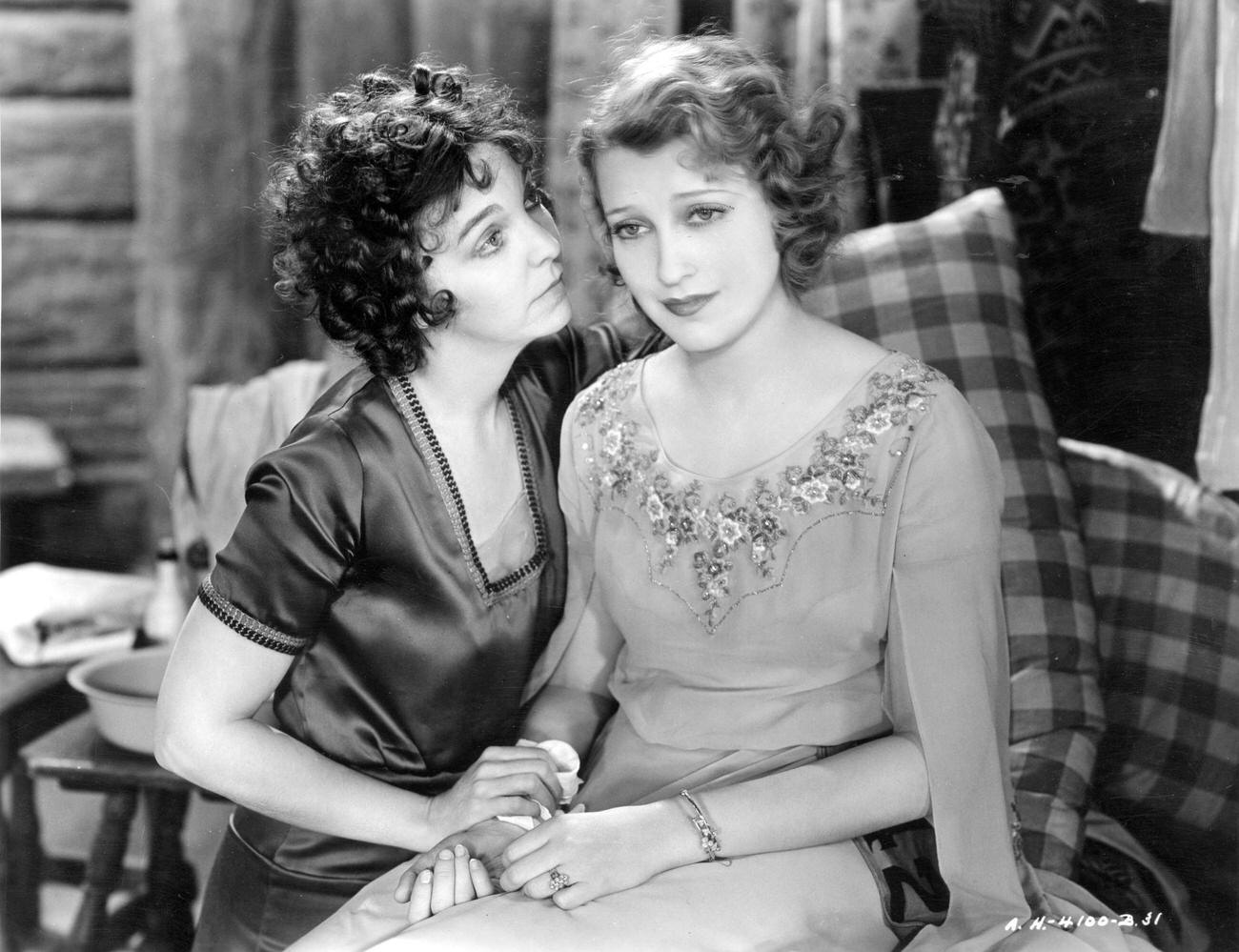 Zasu Pitts And Jeanette Macdonald In 'The Lottery Bride', 1930.