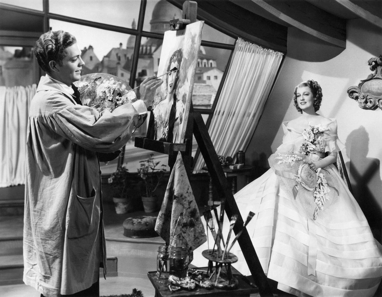 Jeanette Macdonald And Douglas Mcphail In 'Sweethearts'.