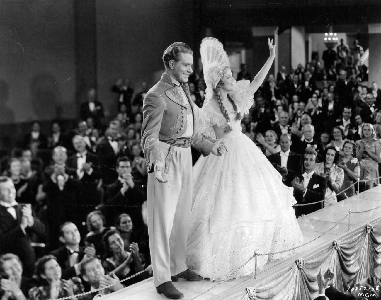 Nelson Eddy And Jeanette Macdonald In A Scene From 'Sweethearts,' 1943.