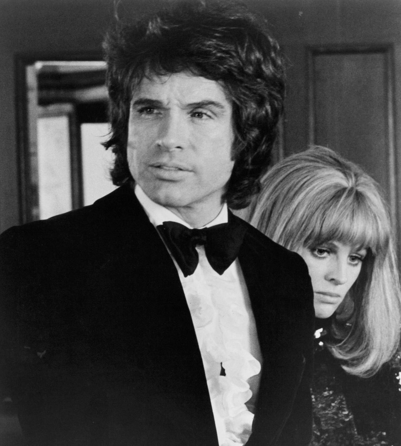 Warren Beatty And Julie Christie On The Set Of &Amp;Quot;Shampoo&Amp;Quot;, Circa 1975.
