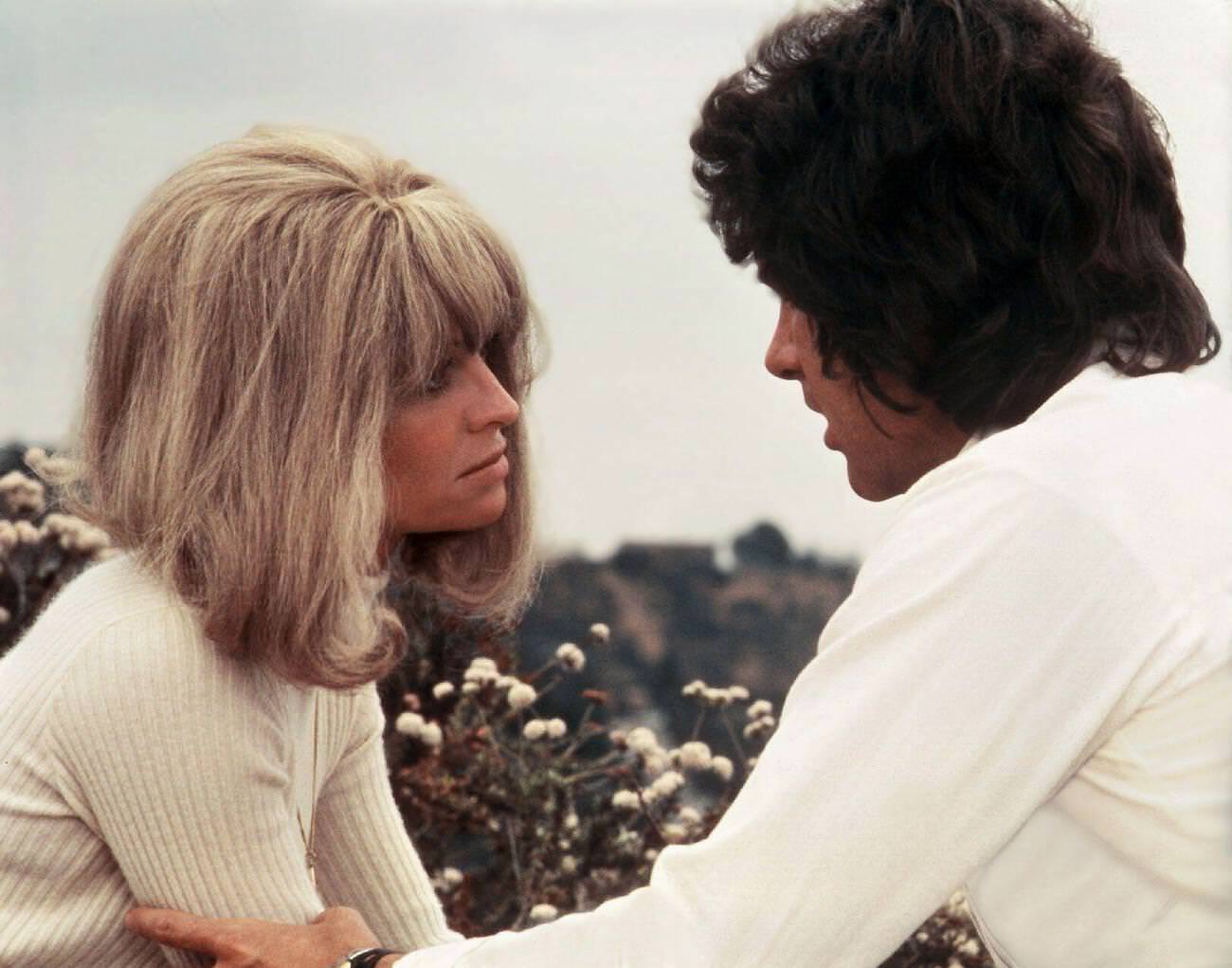 Julie Christie And Warren Beatty In 'Shampoo', 1975.