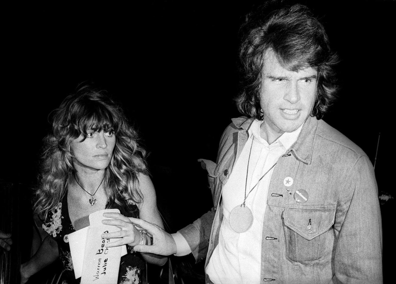 Julie Christie And Warren Beatty At A George Mcgovern Campaign Event At The Four Seasons In New York City, July 5, 1972.