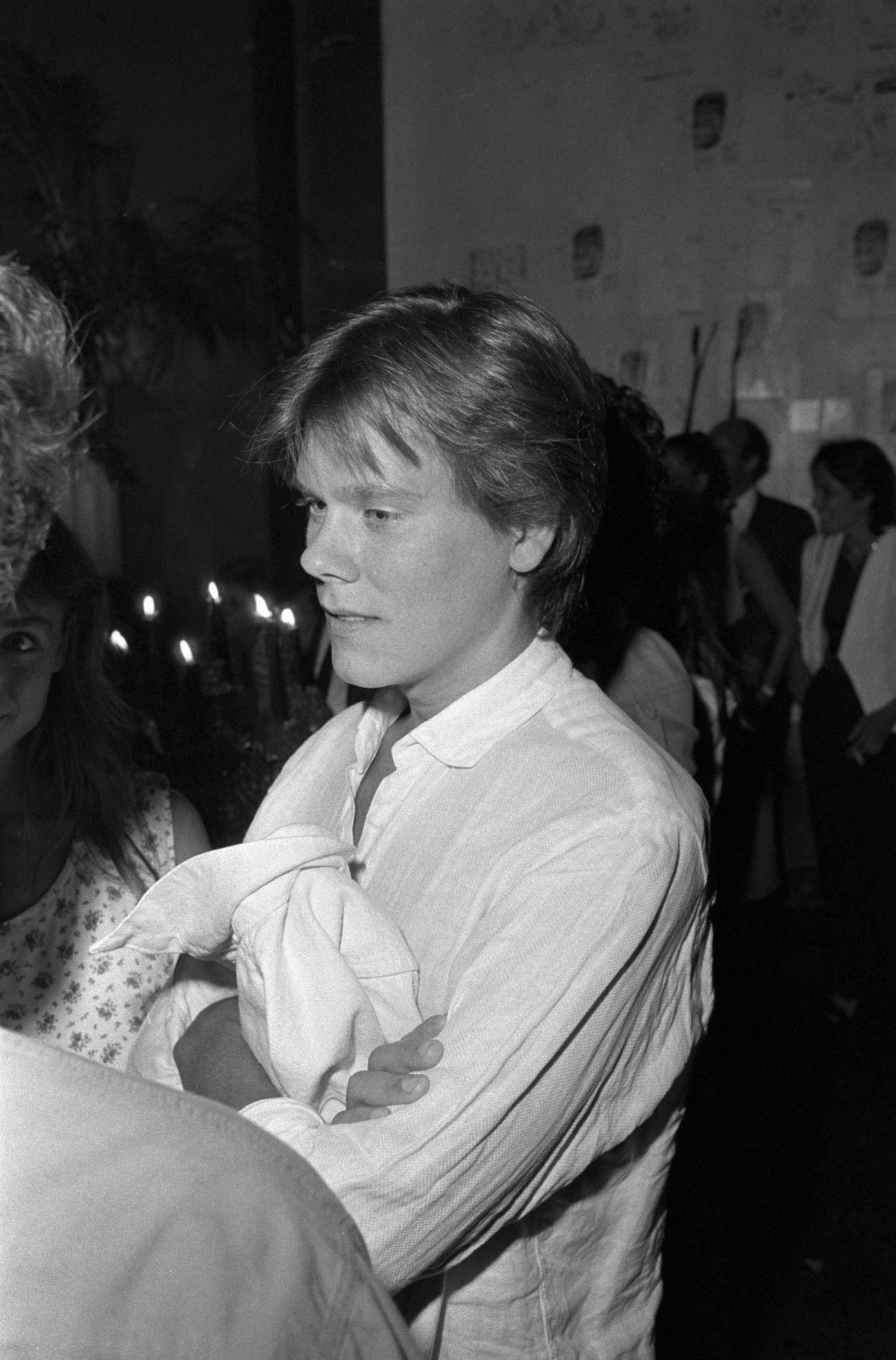 Kevin Bacon At A Party For 'Kiss Of The Spider Woman'.