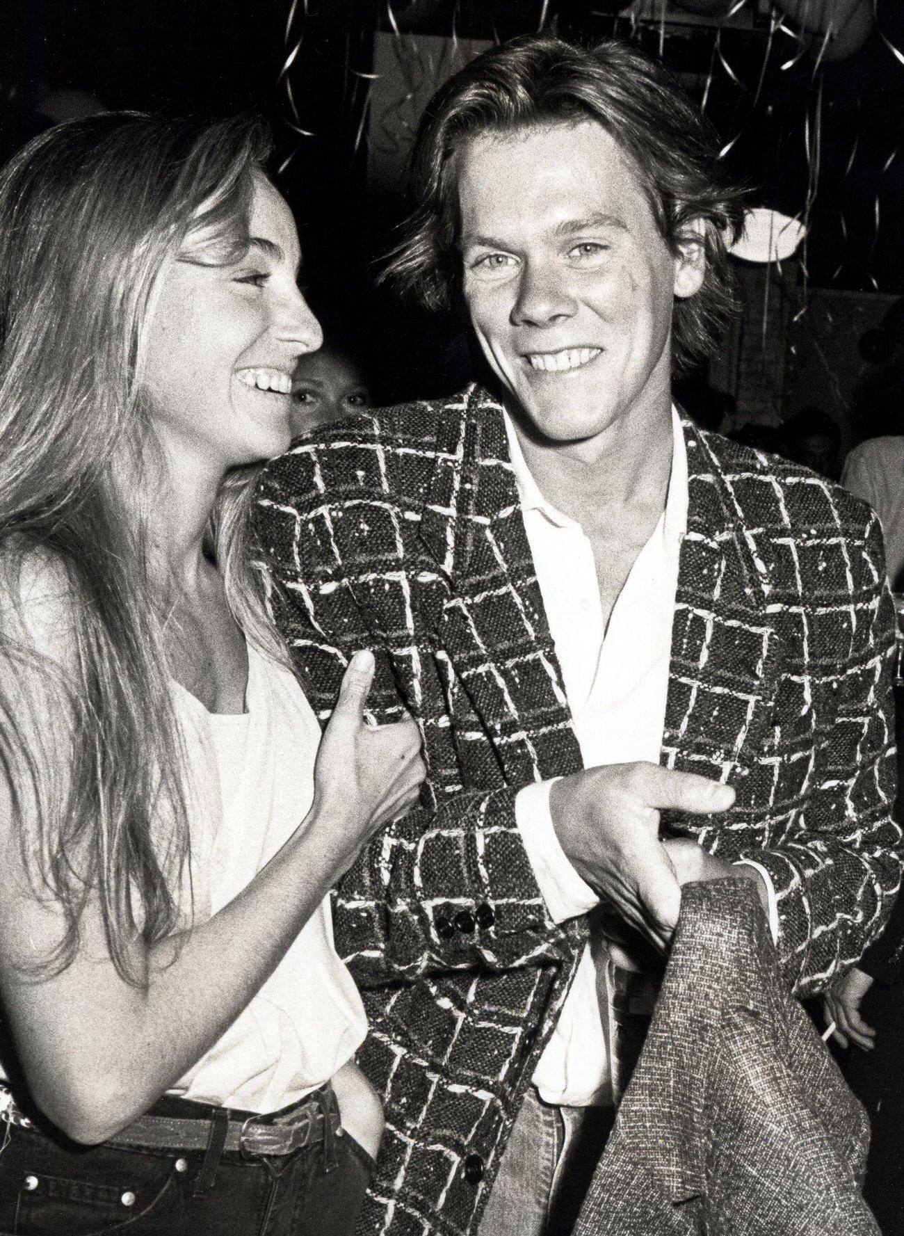 Tracy Pollan And Kevin Bacon At A Party Honoring Ilie Nastase And Alexandra King'S Engagement In New York City.