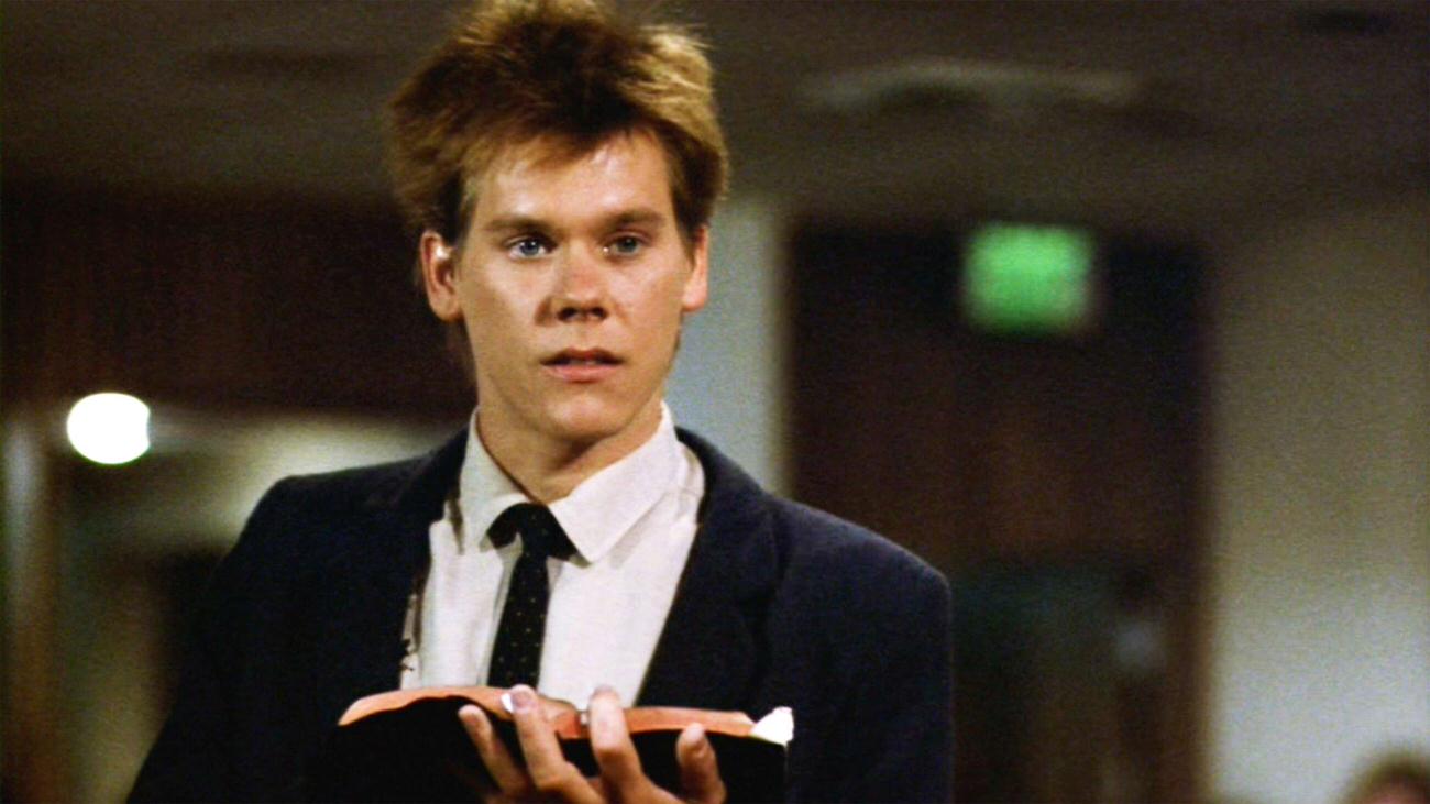 Kevin Bacon Citing Dance References From A Bible In &Amp;Quot;Footloose&Amp;Quot;, February 17, 1984.