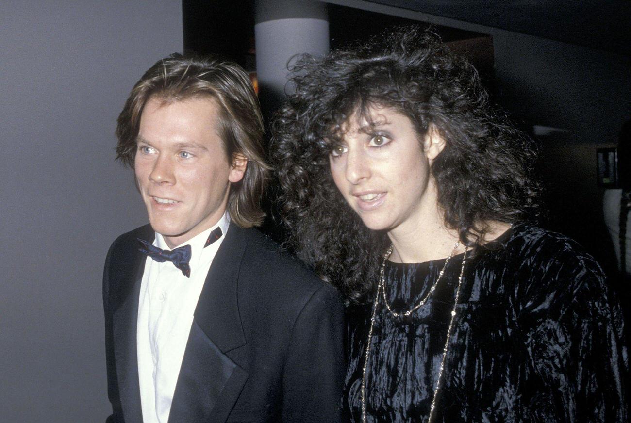 Kevin Bacon And Guest Lorri Pollan At The Pro-Peace Benefit, January 18, 1986, New York City.