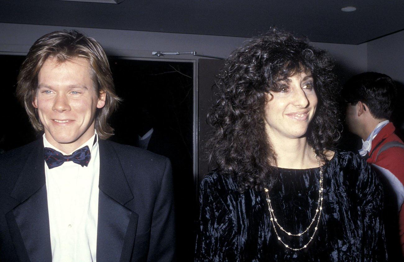 Kevin Bacon And Guest Lorri Pollan At The Pro-Peace Benefit, January 18, 1986, New York City.