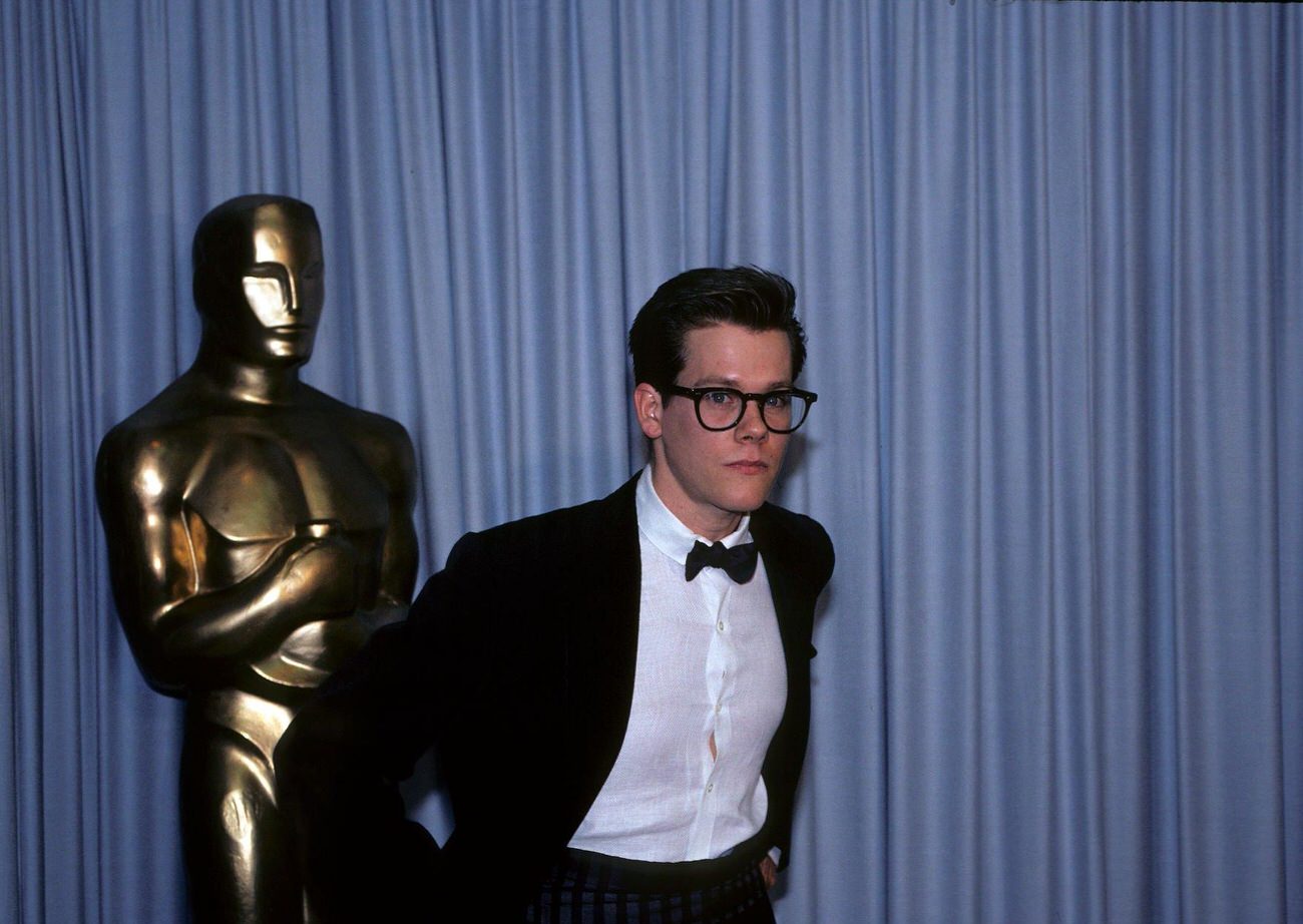 Kevin Bacon, Presenter For Best Sound Editing At The 56Th Annual Academy Awards, April 9, 1984.