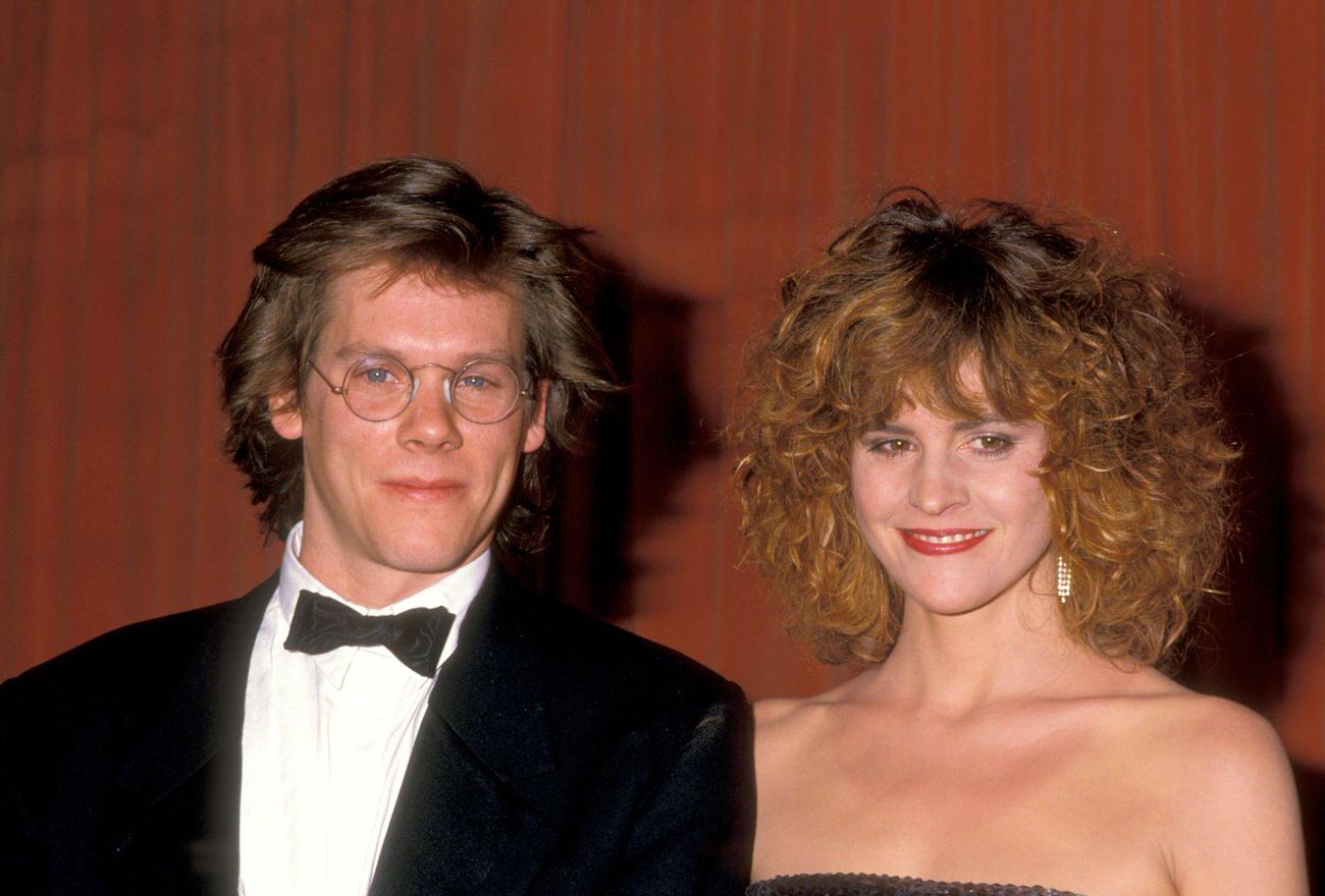Kevin Bacon And Ally Sheedy At The 45Th Annual Golden Globe Awards, Beverly Hilton Hotel, Beverly Hills.