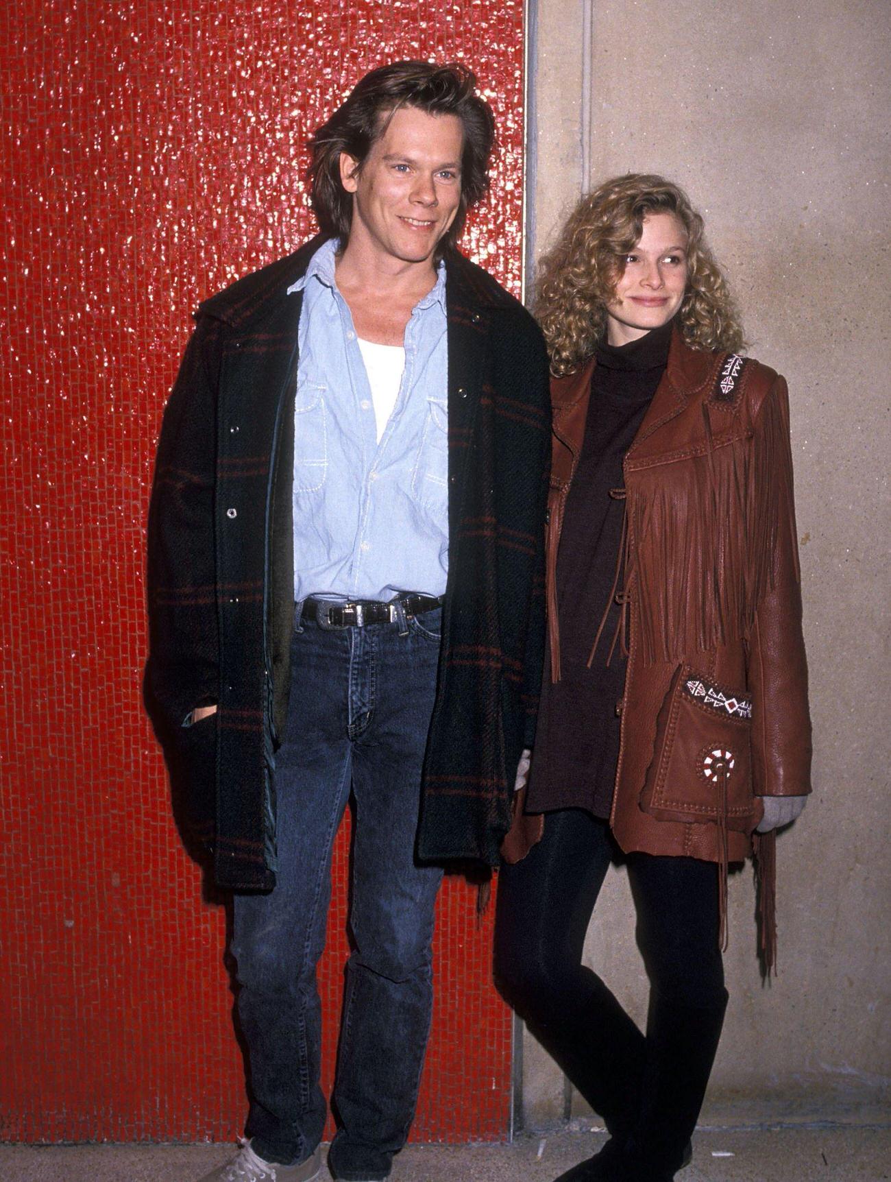 Kevin Bacon And Kyra Sedgwick At The Fourth Annual Tanqueray Second Stage Tournament, February 20, 1989, New York City.