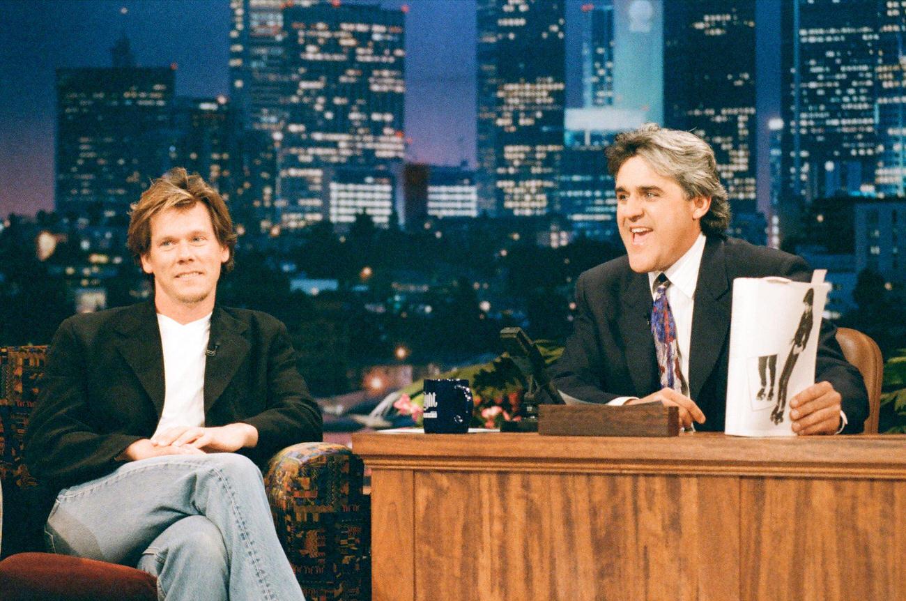 Kevin Bacon On &Amp;Quot;The Tonight Show With Jay Leno&Amp;Quot;, June 22, 1995.