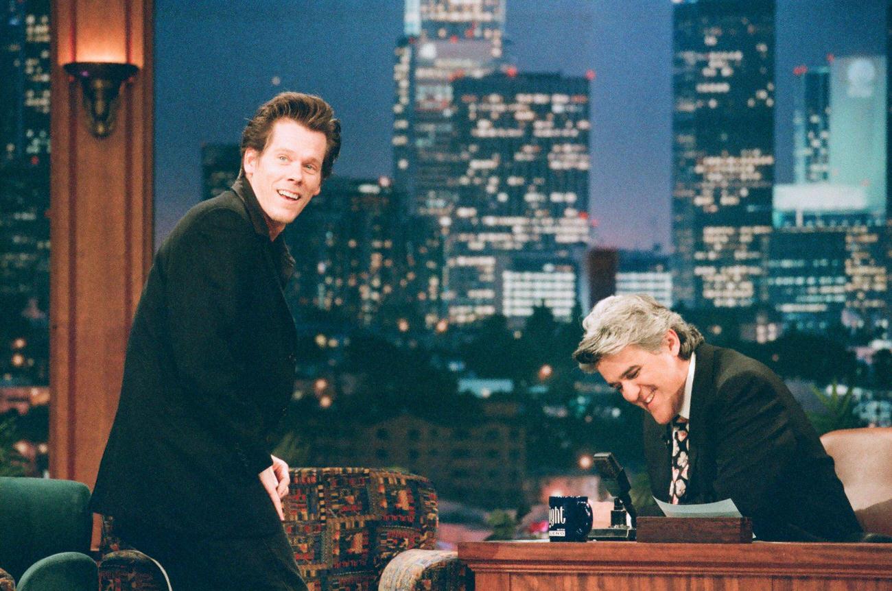Kevin Bacon On &Amp;Quot;The Tonight Show With Jay Leno&Amp;Quot;, February 17, 1997.