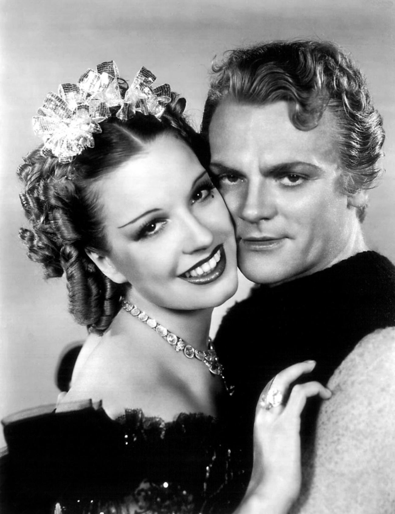 Lili Damita And James Cagney In 'Frisco Kid'.
