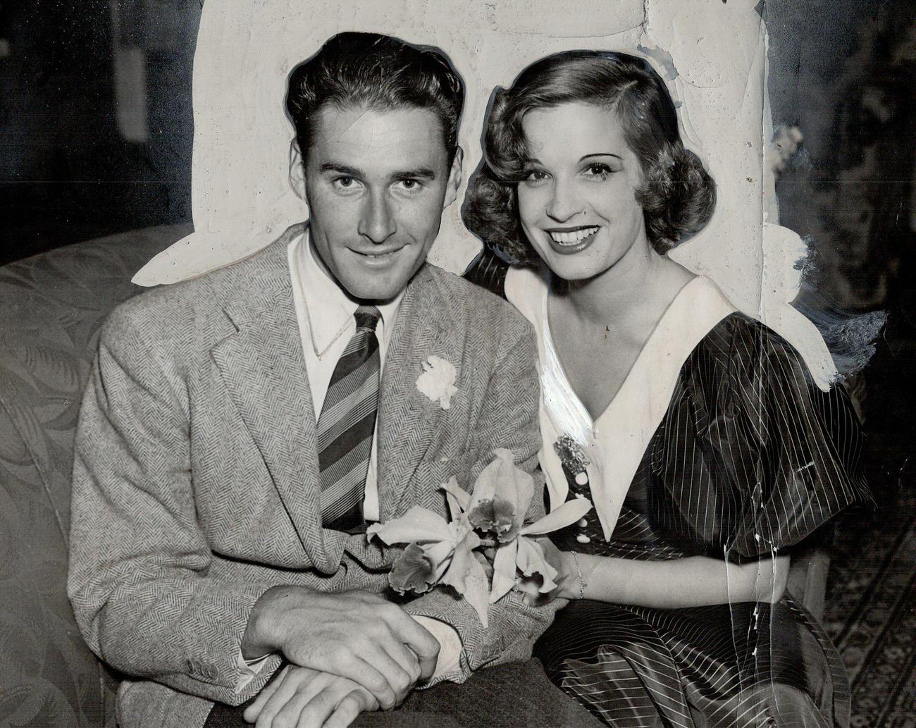 Errol Flynn And Lili Damita.