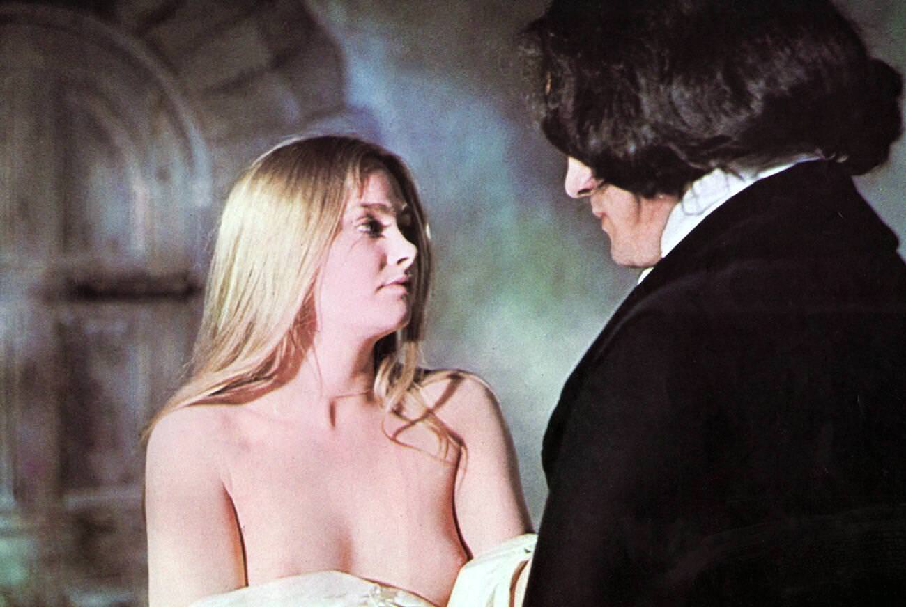 Linda Hayden In An Intimate Scene 'Blood On Satan'S Claw'.