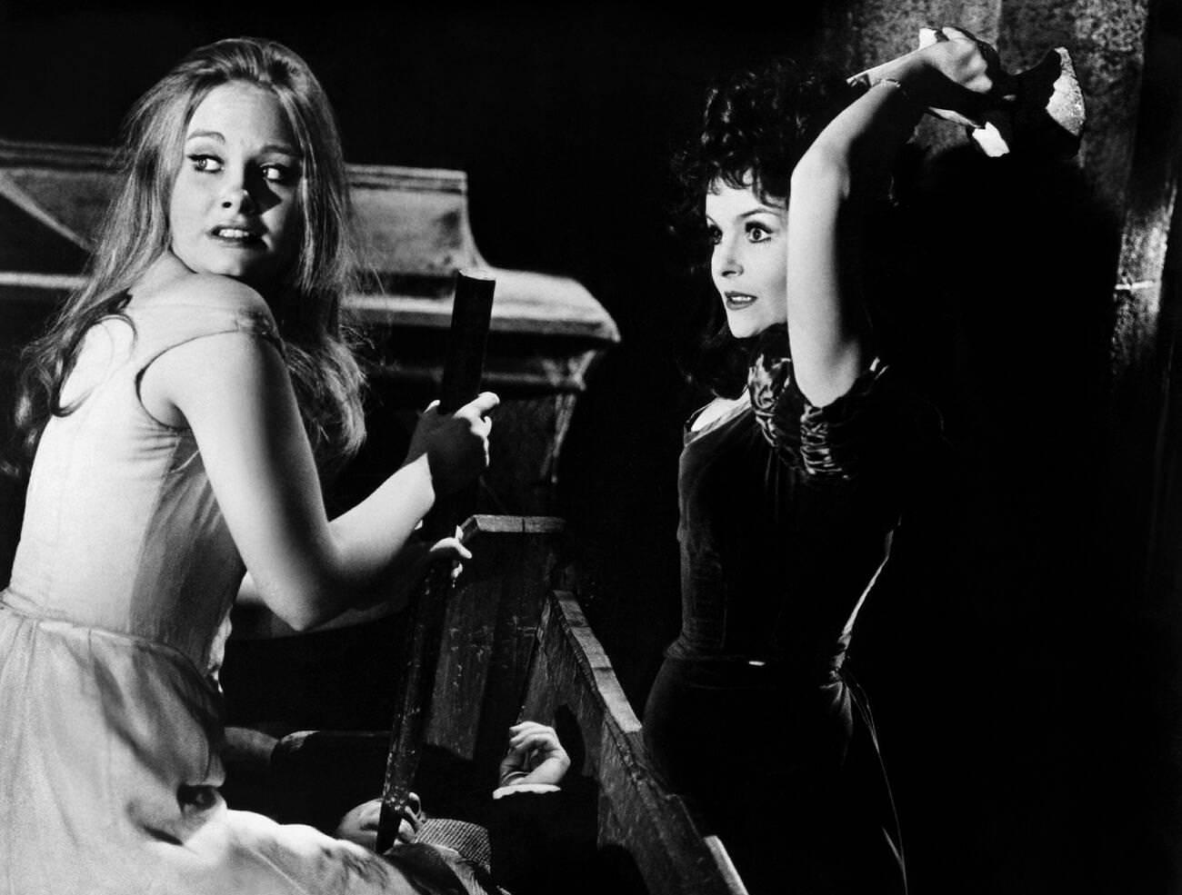 Linda Hayden And Isla Blair In 'Taste The Blood Of Dracula', 1970.