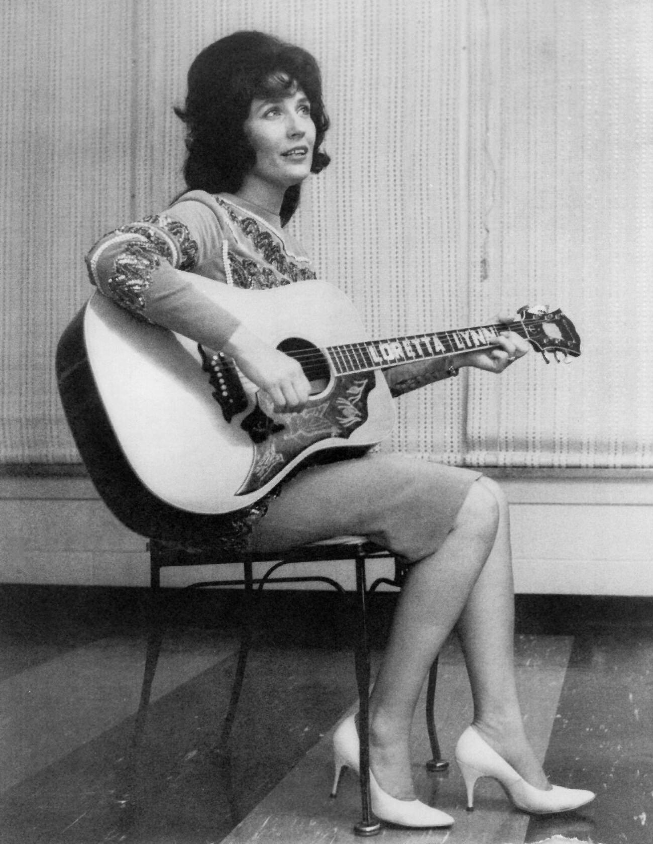 Loretta Lynn Poses For A Publicity Still, Circa 1965.