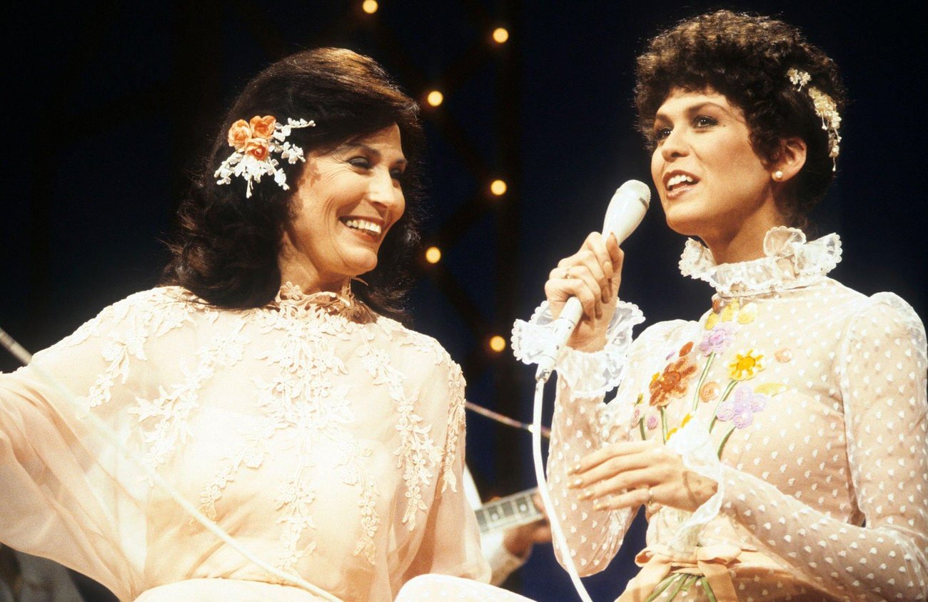 Loretta Lynn And Marie Osmond On &Amp;Quot;A Little Bit Country, A Little Bit Rock N Roll&Amp;Quot;, May 13, 1979.
