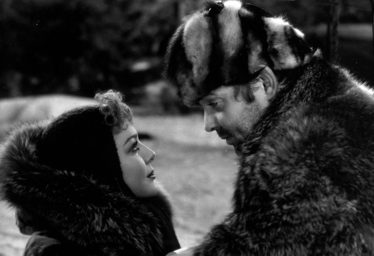 Clark Gable And Loretta Young In 'Call Of The Wild', 1935.