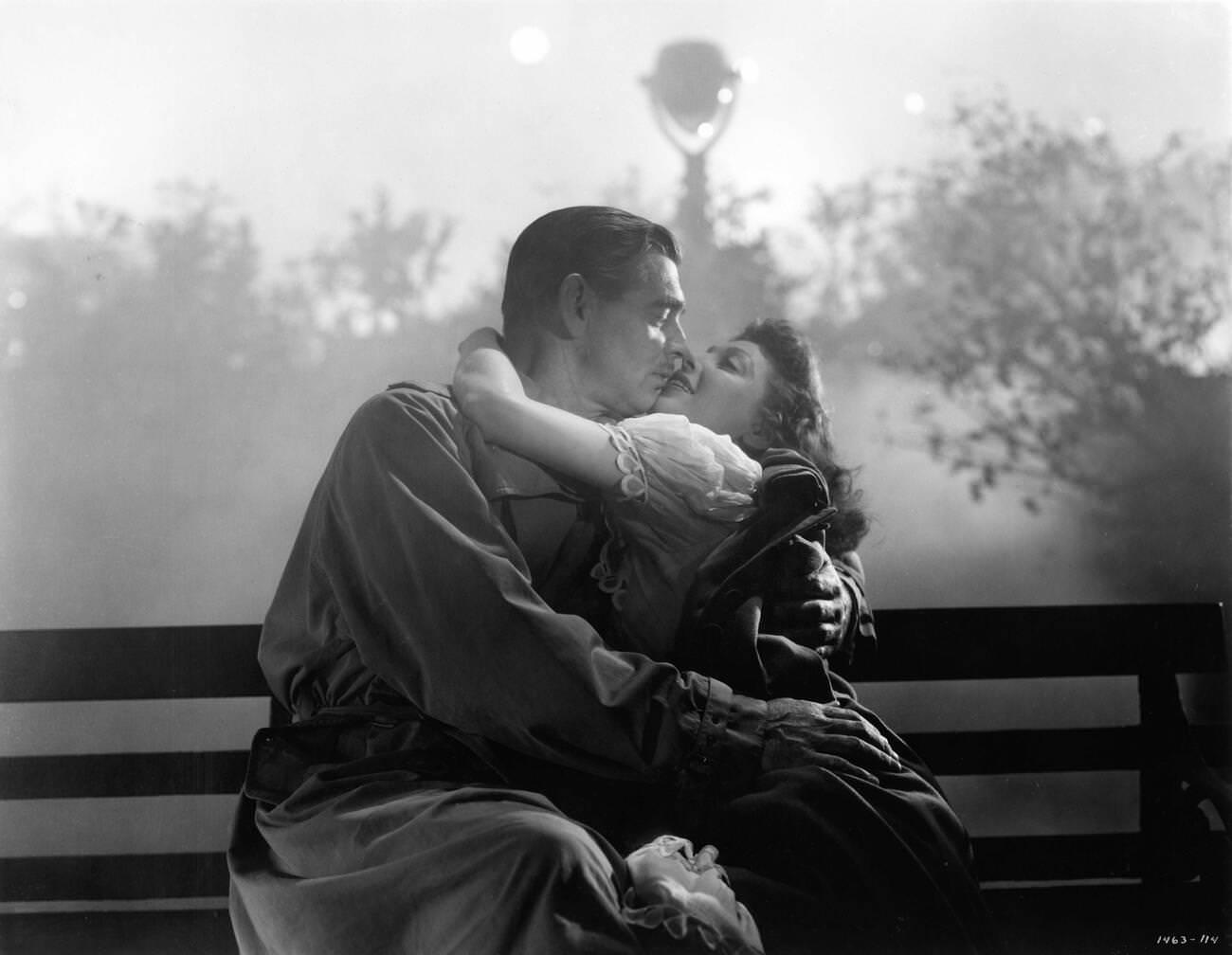 Clark Gable And Loretta Young In 'Key To The City', 1950.